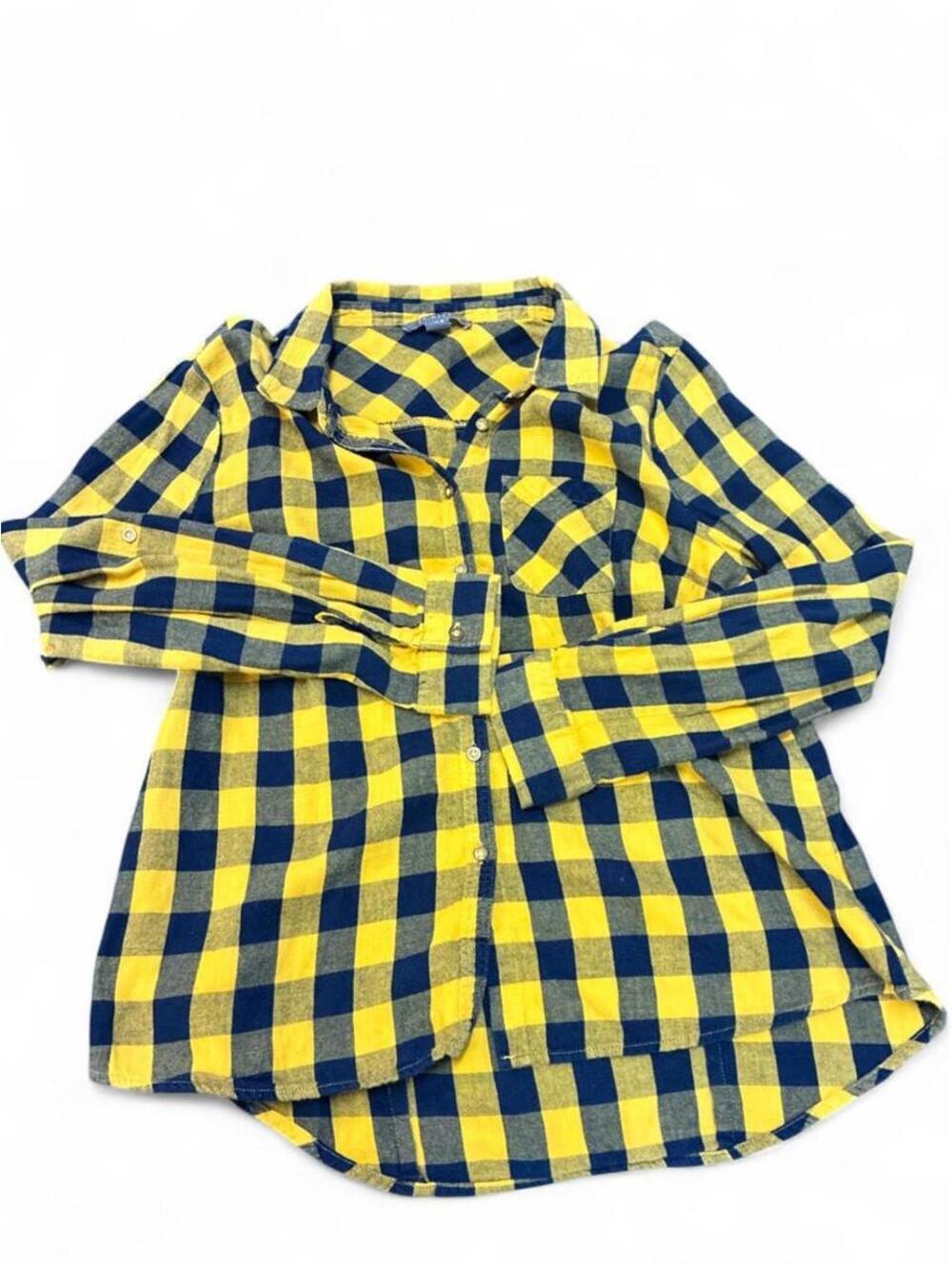 Primark Women's Yellow and Multi Shirt